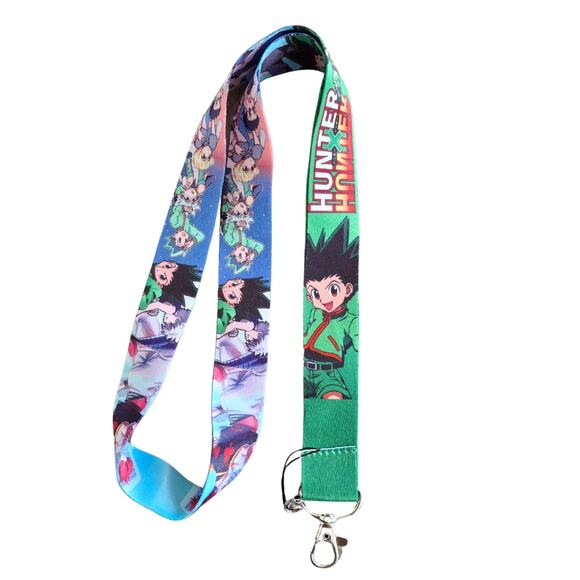 Hunter × Hunter Lanyard Green Anime Neck Strap and Metal Clip Gon Freecss Design - Picture 3 of 6